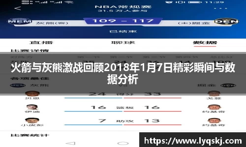 火箭与灰熊激战回顾2018年1月7日精彩瞬间与数据分析